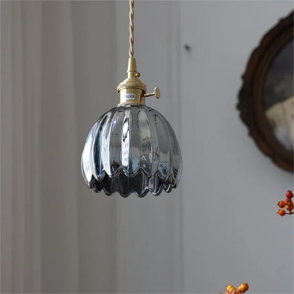 Vintage Style Glass Pendant Ceiling Light