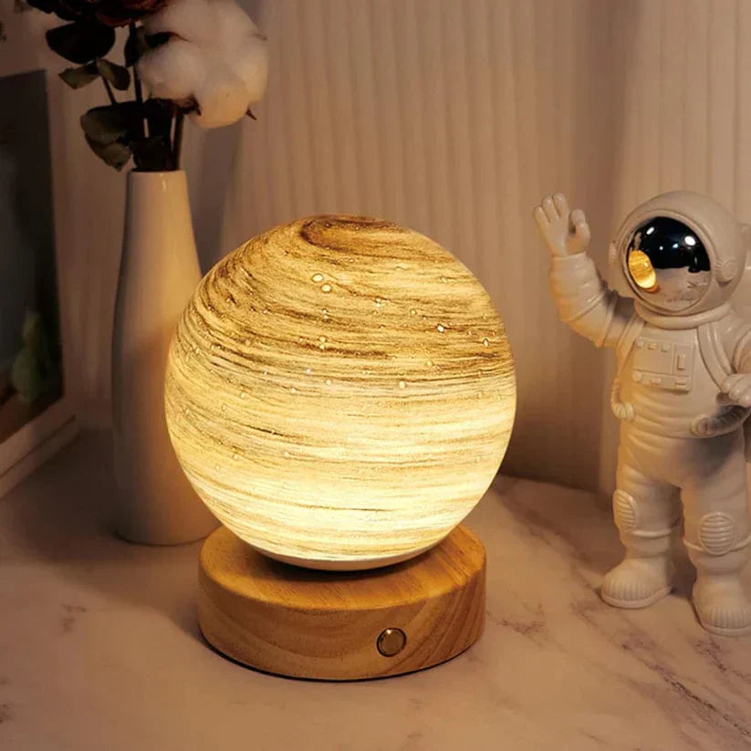Glowing Moon Table Lamp - Soft Adjustable Night Light