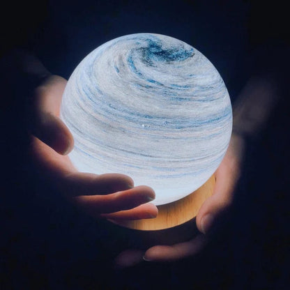 Glowing Moon Table Lamp - Soft Adjustable Night Light