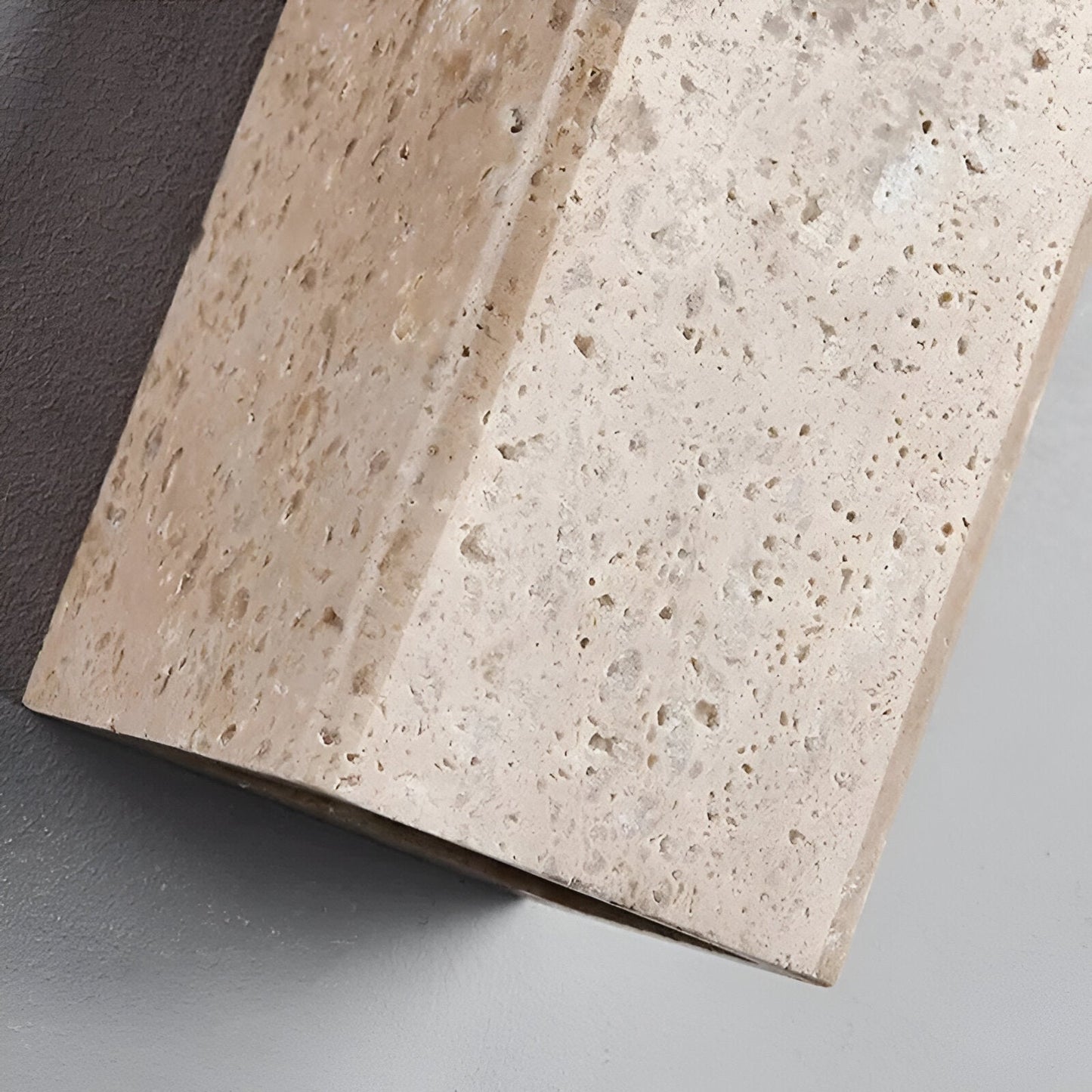 Simple Stone Outdoor LED Wall Sconce Light