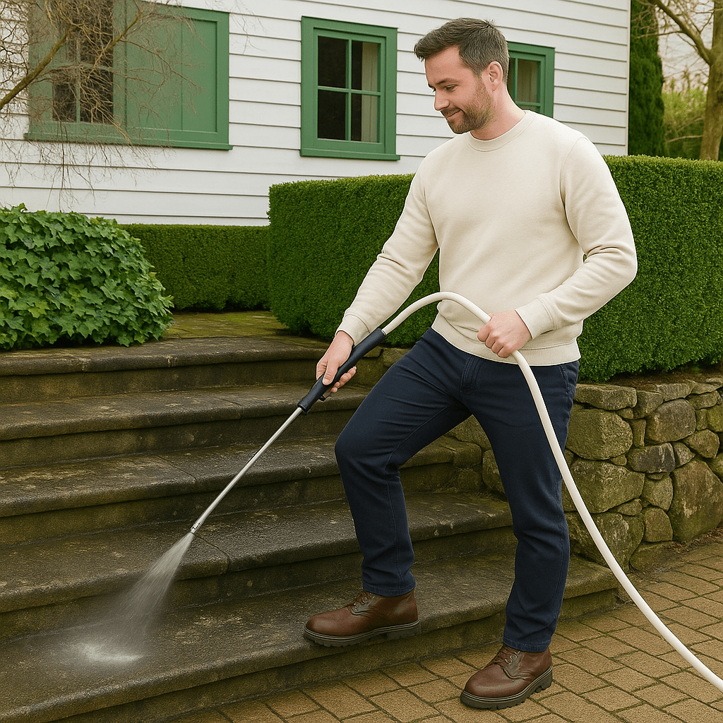 Heavy Duty Garden Hose Spray Nozzle for Outdoor Cleaning - Fesara