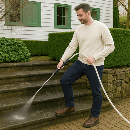 Heavy Duty Garden Hose Spray Nozzle for Outdoor Cleaning - Fesara