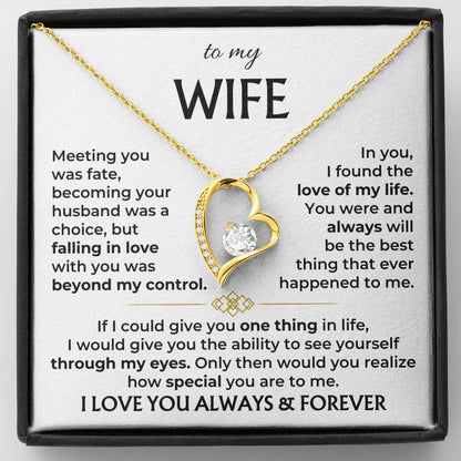 Romantic Diamond Heart Necklace for Her - Fesara