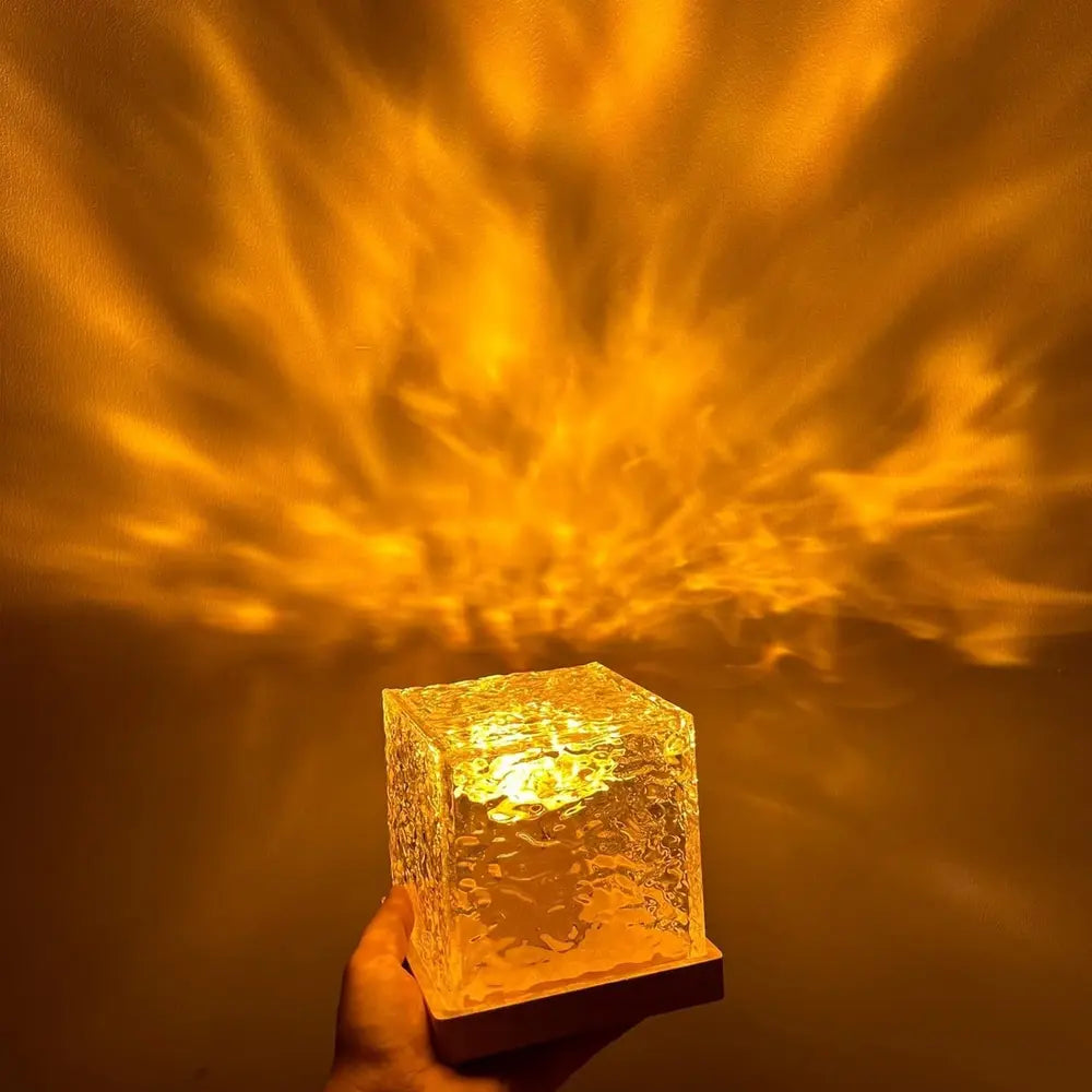 Colourful LED Cube Lamp with Prism Effect