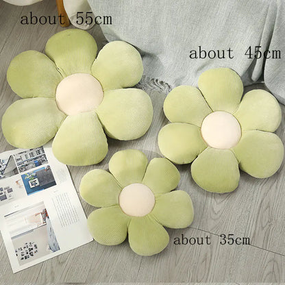 Soft Floral Pattern Chair Cushion
