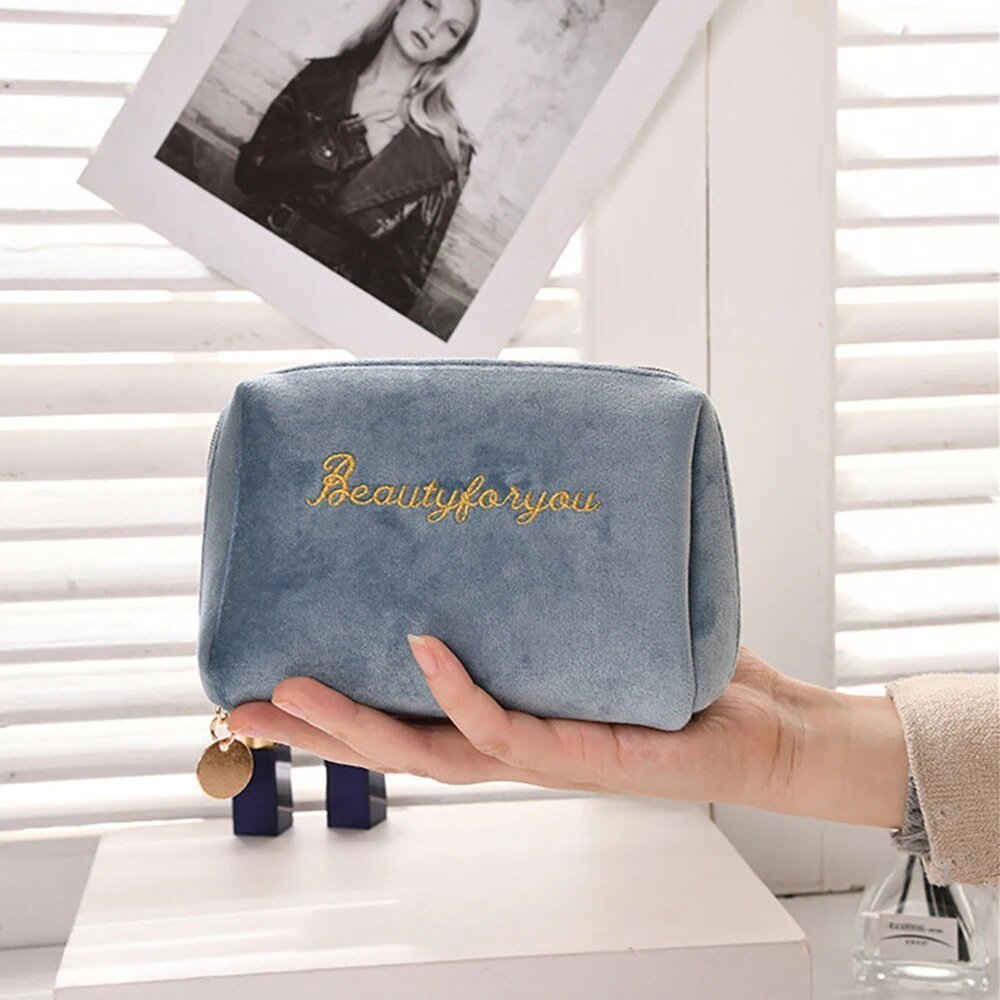 Luxurious Soft Makeup Pouch