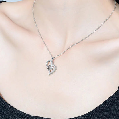 Heartfelt 100 Language Love Pendant Necklace