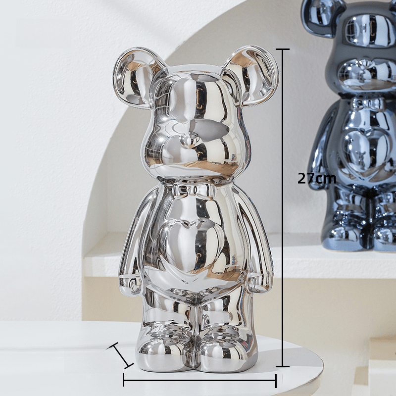 Cute Teddy Bear Figurine for Home Decor