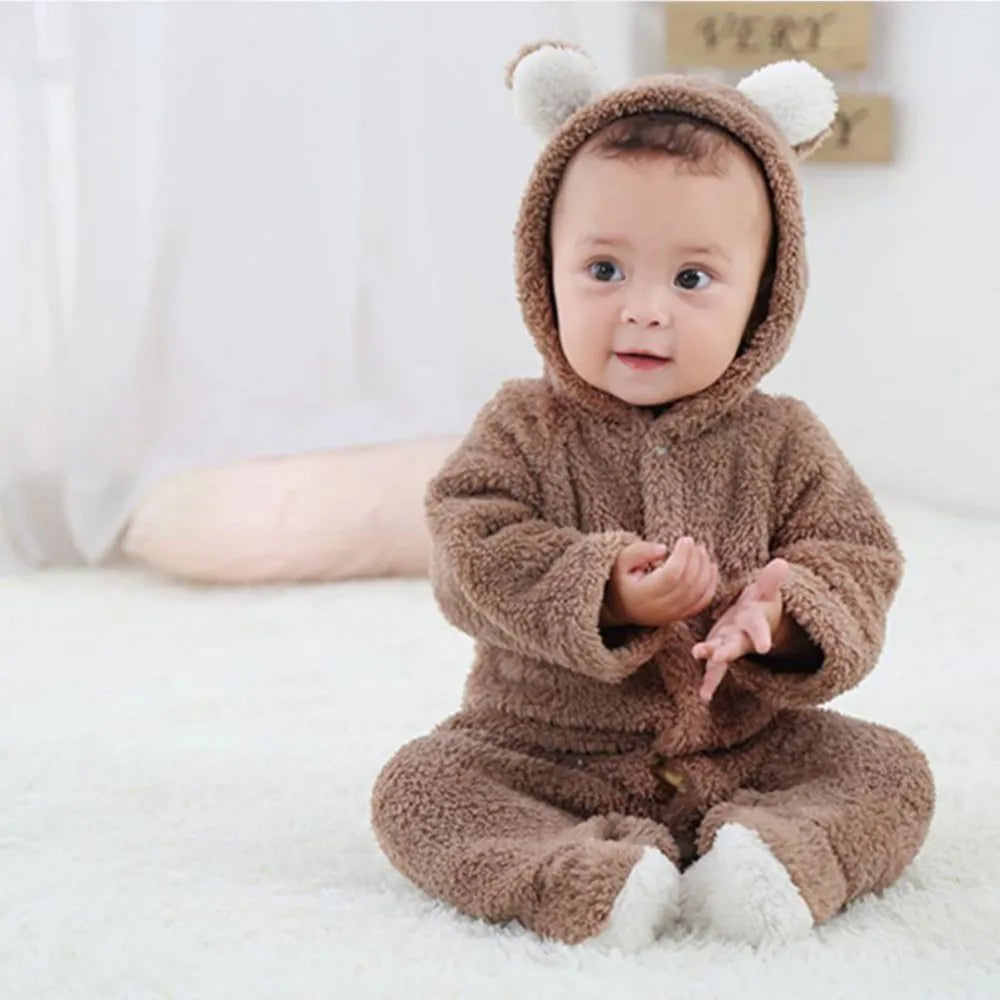 Adorable Infant Bear Romper Suit