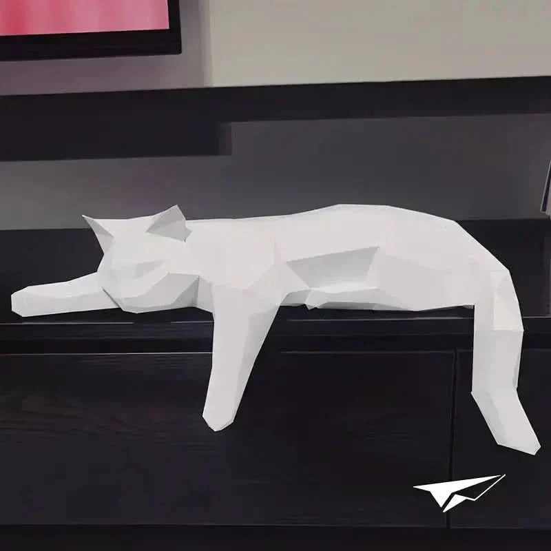 Stylish Ceramic Cat Statue for Home Decor
