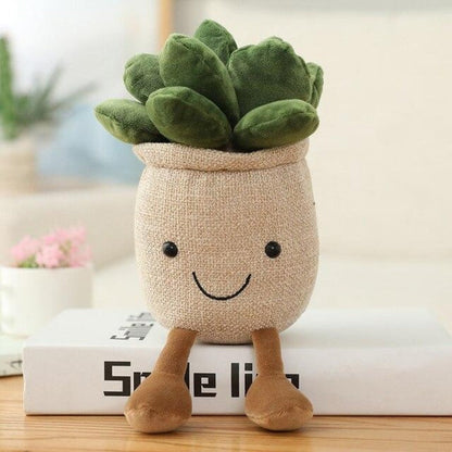Soft Moonstone Floral Cushion Pot - Fesara