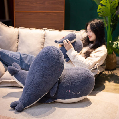 Cute Soft Blue Whale Stuffed Toy