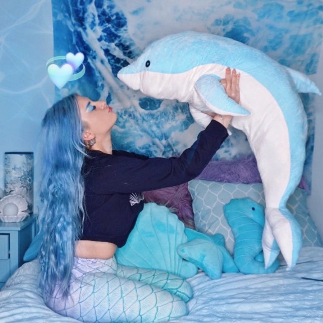 Colorful Ocean Dolphins Figurine