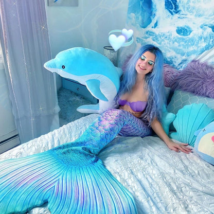 Colorful Dolphin Ocean Figurine