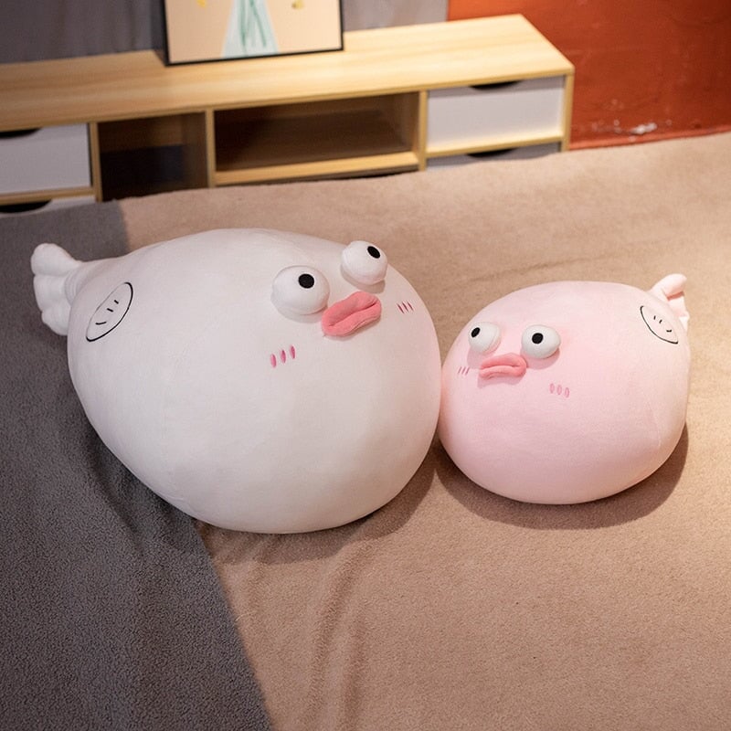 Cute Shocked Pufferfish Soft Plush Toy