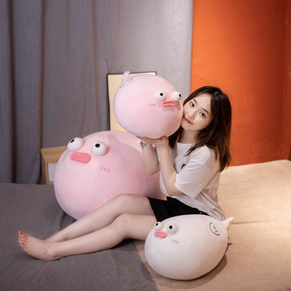 Cute Shocked Pufferfish Soft Plush Toy