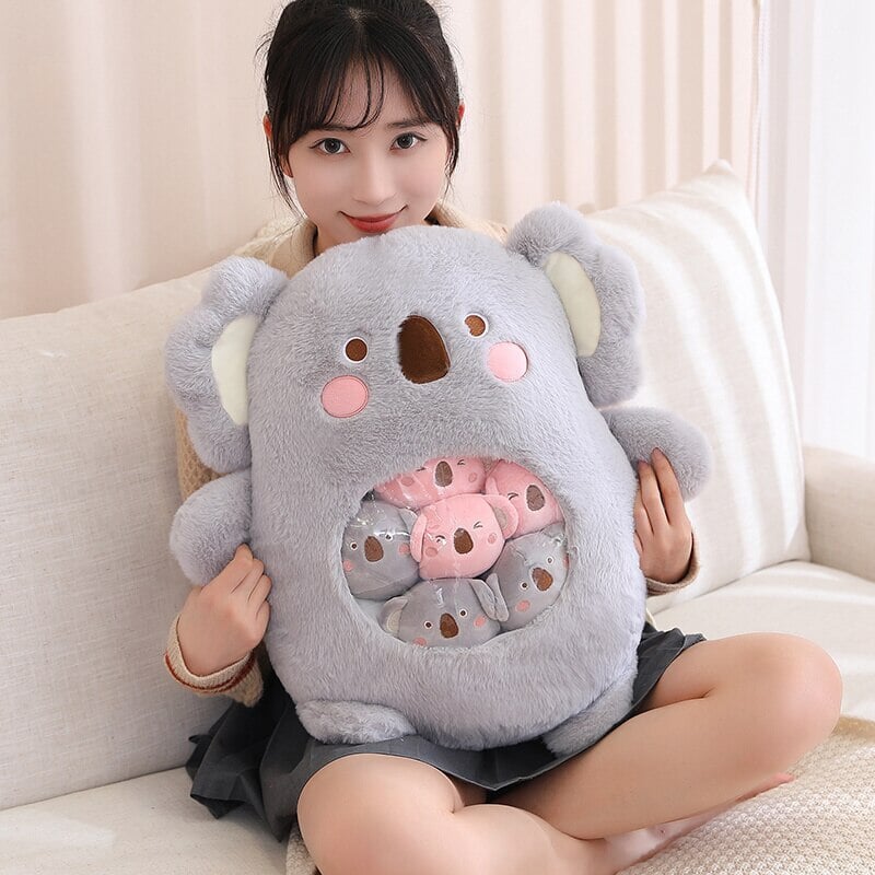 Cute Animal Plush Toy Bag Set