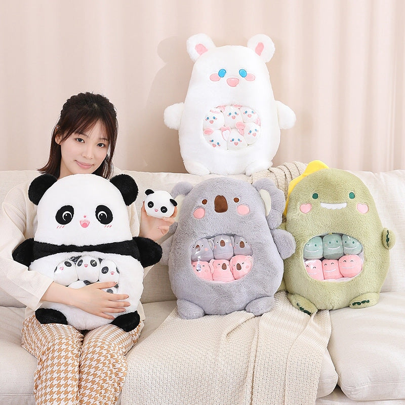 Cute Animal Plush Toy Bag Set