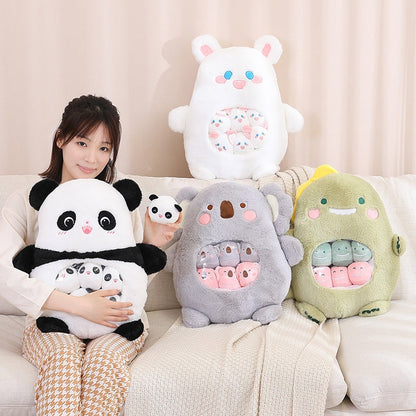Cute Animal Plush Toy Bag Set