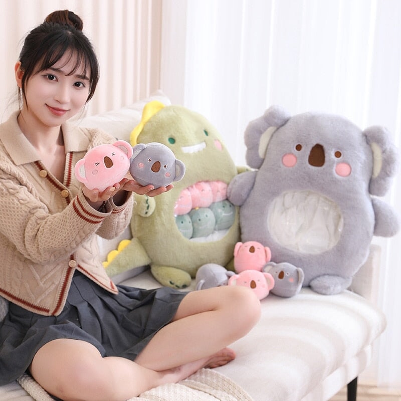 Cute Animal Plush Toy Bag Set