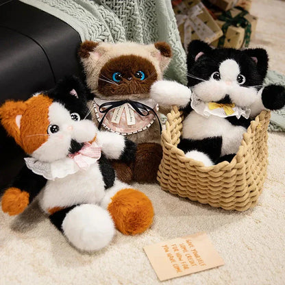 Cute Colorful Kitten Plush Toy
