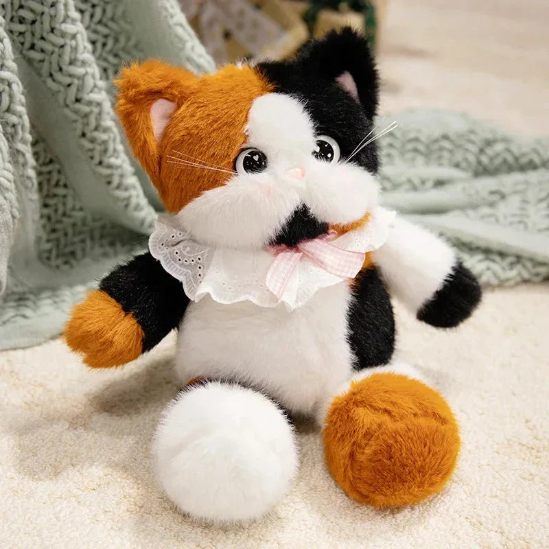 Cute Colorful Kitten Plush Toy