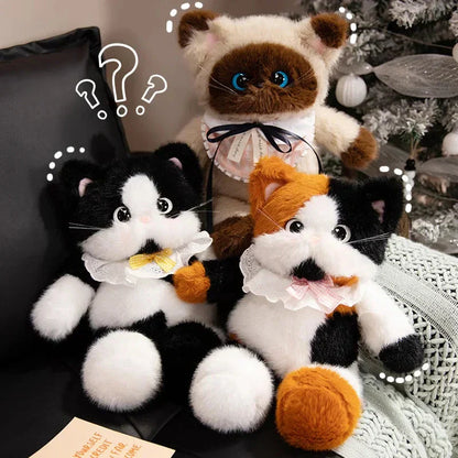 Cute Colorful Kitten Plush Toy
