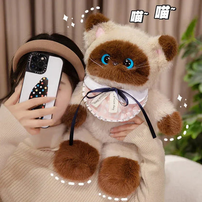 Cute Colorful Kitten Plush Toy