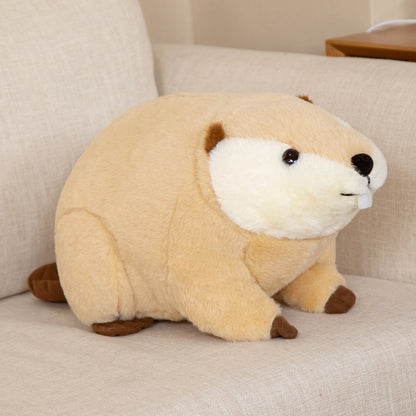 Cuddly Brown Teddy Beaver Stuffed Animal Toy