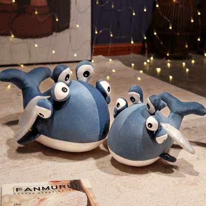 Cute Blue Flying Whale Soft Toy