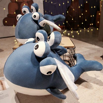 Cute Blue Flying Whale Soft Toy