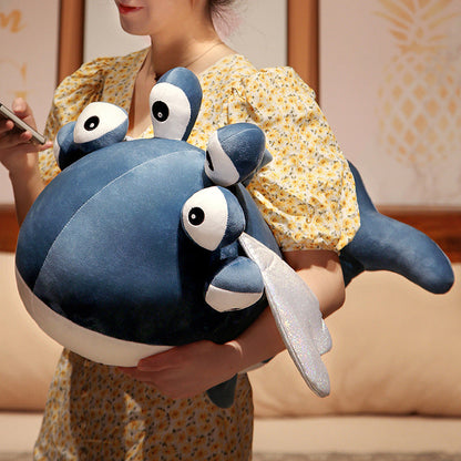 Cute Blue Flying Whale Soft Toy