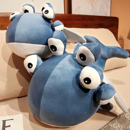 Cute Blue Flying Whale Soft Toy