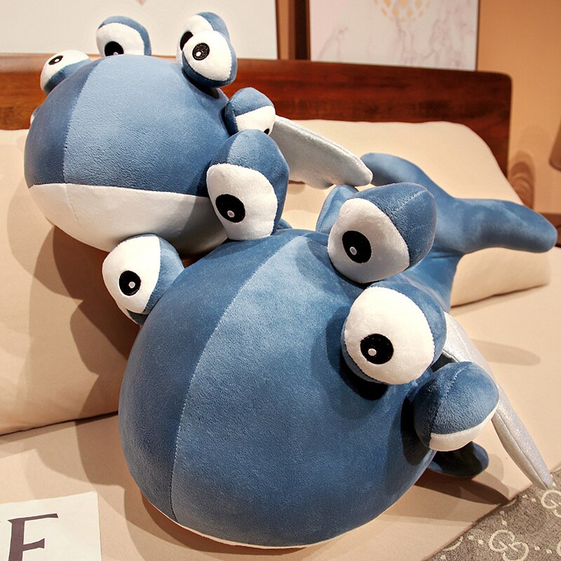 Cute Blue Flying Whale Soft Toy