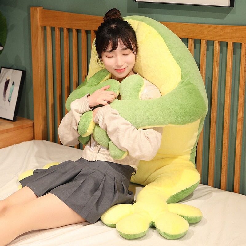 Big Green Frog Cuddly Plush Toy