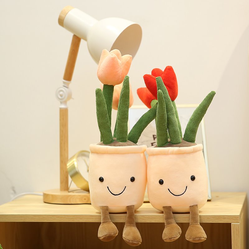 Colorful Floral Soft Pot Toy