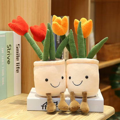 Colorful Floral Soft Pot Toy