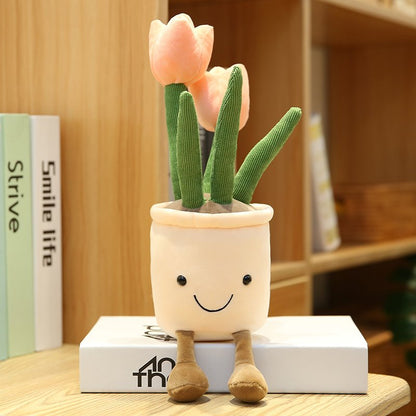 Colorful Floral Soft Pot Toy