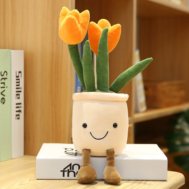 Colorful Floral Soft Pot Toy