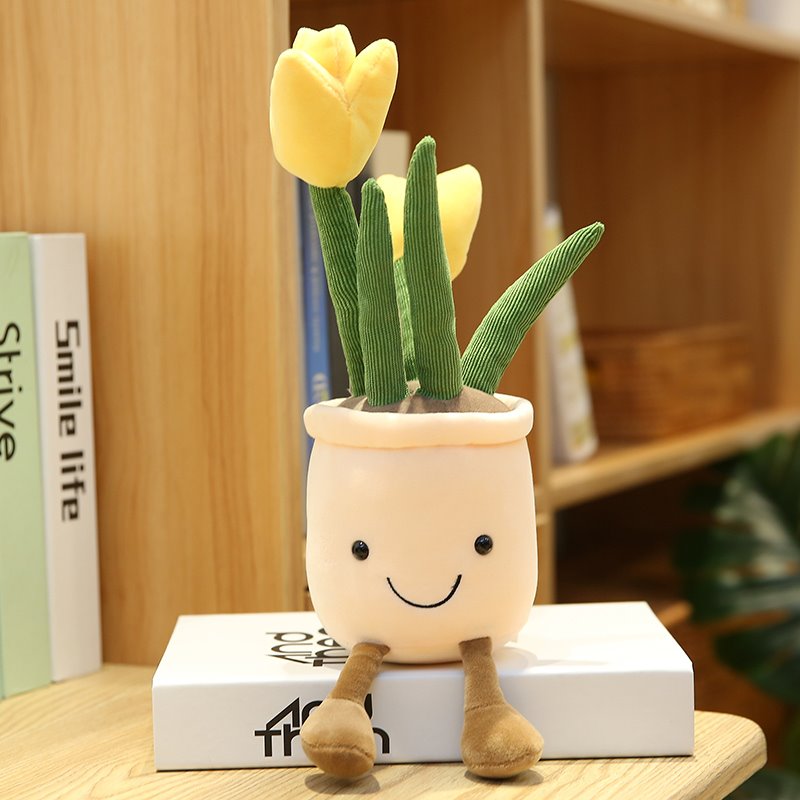 Colorful Floral Soft Pot Toy