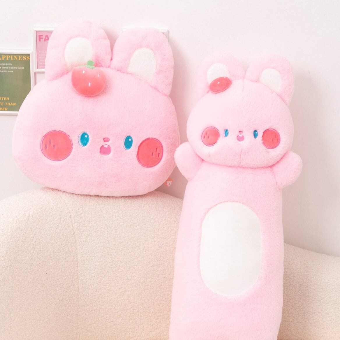 Cute Pink Soft Bunny Plush Toy