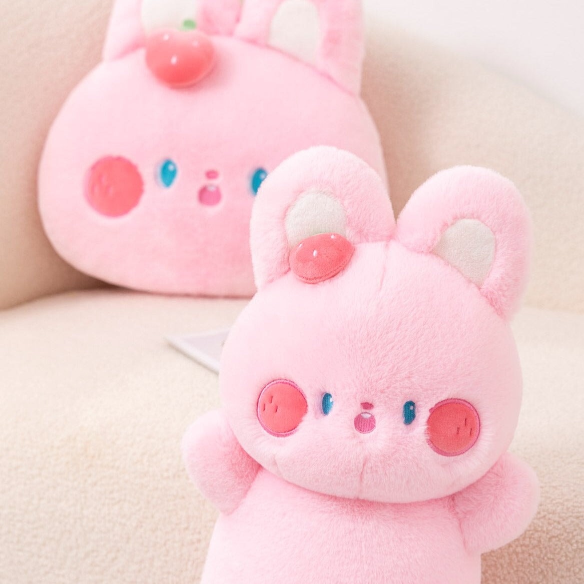 Cute Pink Soft Bunny Plush Toy