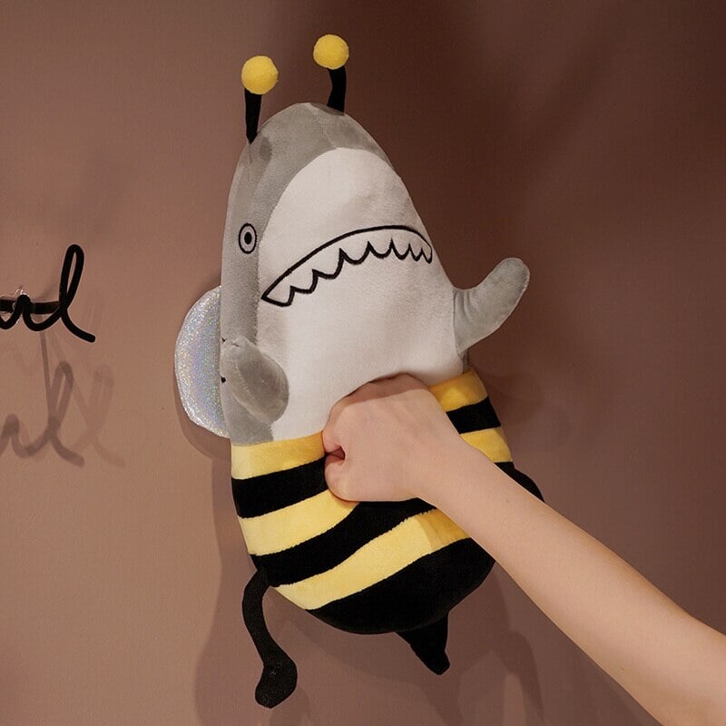 Cute Shark & Bee Soft Plush Toy