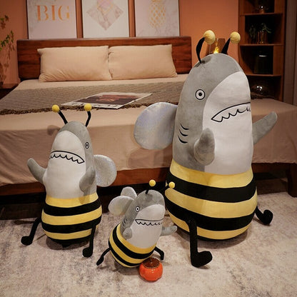 Cute Shark & Bee Soft Plush Toy