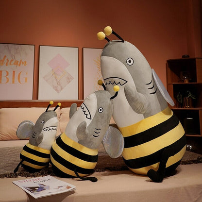 Cute Shark & Bee Soft Plush Toy