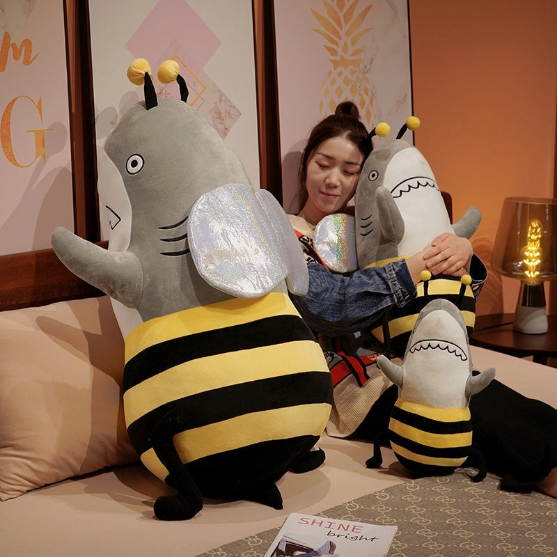 Cute Shark & Bee Soft Plush Toy