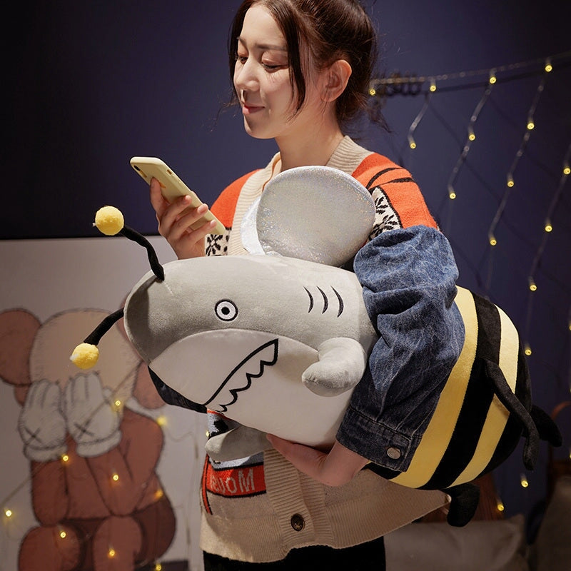 Cute Shark & Bee Soft Plush Toy - Fesara