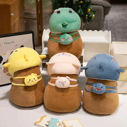 Cute Animal Character Plush Hat