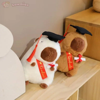 Cute Capybara College Teddy Plush