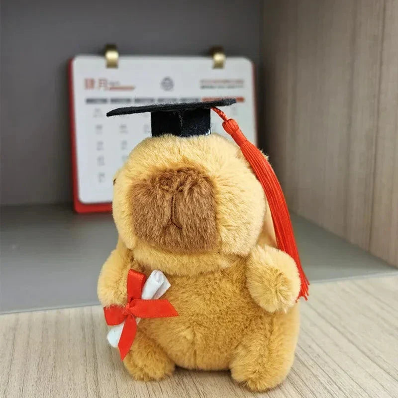 Cute Capybara College Teddy Plush